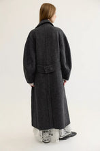 Load image into Gallery viewer, Free People Libra Wool-Blend Coat/Grey Combo