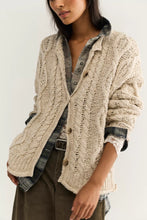 Load image into Gallery viewer, Free People Opal Rollneck Knit Cardi/Tea