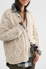 Load image into Gallery viewer, Free People Opal Rollneck Knit Cardi/Tea