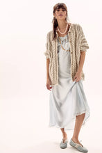 Load image into Gallery viewer, Free People Opal Rollneck Knit Cardi/Tea