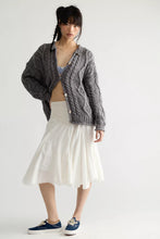 Load image into Gallery viewer, Free People Opal Rollneck Knit Cardi/Steel Grey