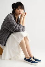 Load image into Gallery viewer, Free People Opal Rollneck Knit Cardi/Steel Grey