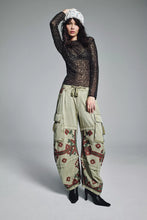 Load image into Gallery viewer, Free People We The Free Fun To Be Fairisle Reef Cargo Pants/Gothic Olive