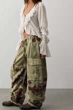 Load image into Gallery viewer, Free People We The Free Fun To Be Fairisle Reef Cargo Pants/Gothic Olive