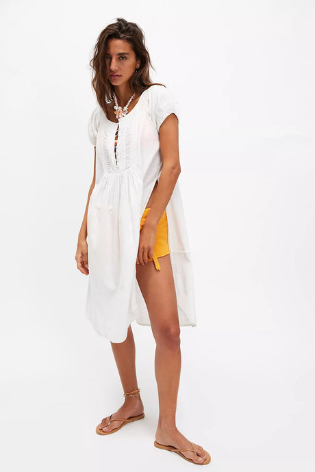 Free People Fayre Midi Top/Ivory