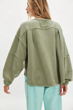 Load image into Gallery viewer, Free People We The Free Total Eclipse Tee/oil Green