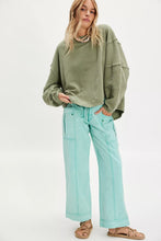 Load image into Gallery viewer, Free People We The Free Total Eclipse Tee/oil Green