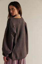 Load image into Gallery viewer, Free People We The Free Total Eclipse Tee/Shaved Chocolate