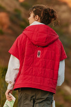 Load image into Gallery viewer, Free People Happy Trails Poncho/Candy Apple