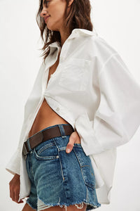 Free People Sabine Articulated Shirt/Parchment