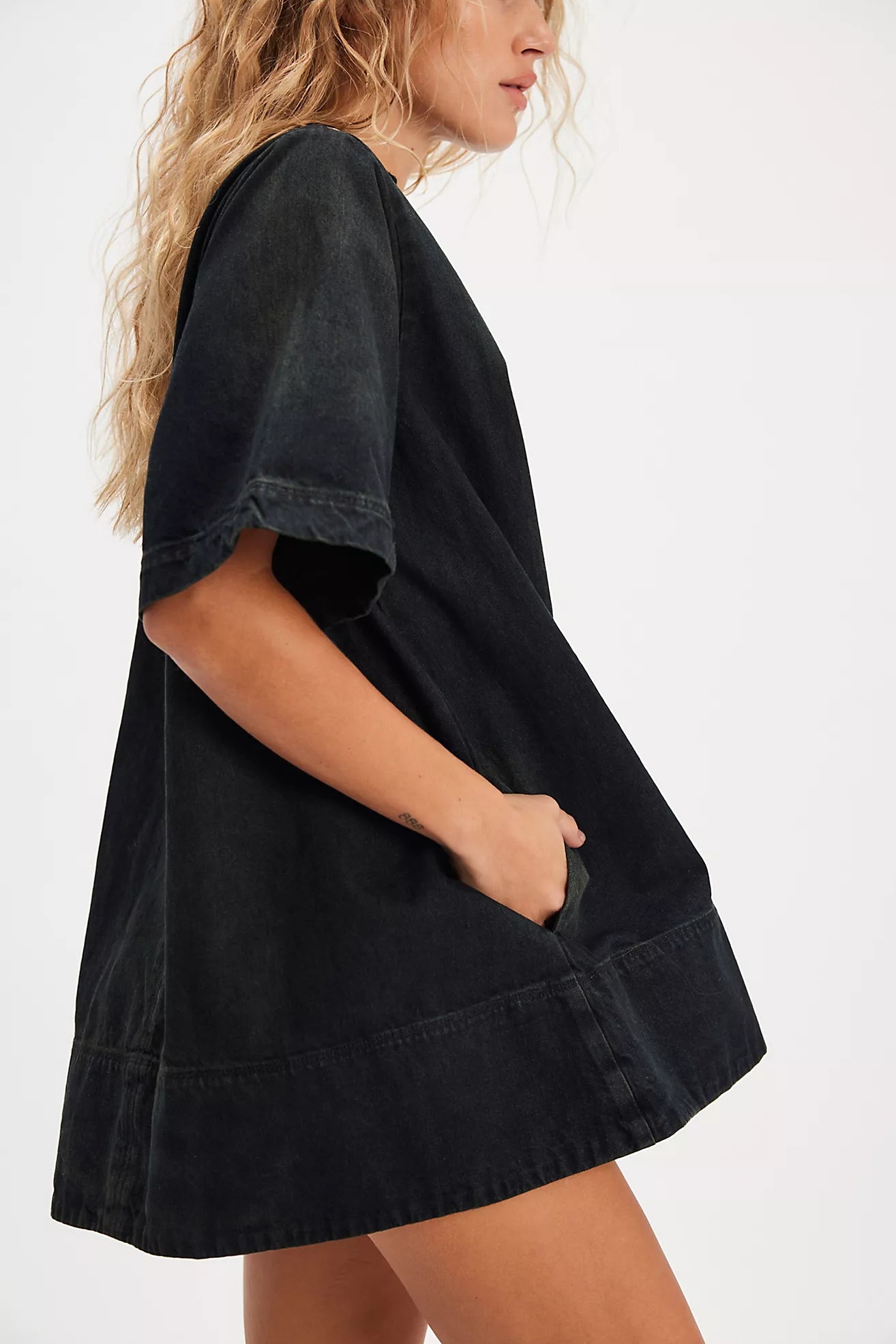 free people harlow mini dress Free People Harlow Mini Dress/Anthracite – Thecottageboutique