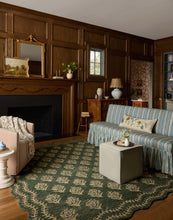 Load image into Gallery viewer, Rifle Paper x Loloi Lisette Wool Hooked Rug/FOREST &amp; OATMEAL