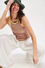 Load image into Gallery viewer, Free People We The Free Only 1 Solid Ringer Tank//Praline