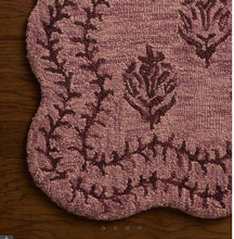 Load image into Gallery viewer, Rifle Paper x Loloi Lisette Wool Hooked Rug/Plum