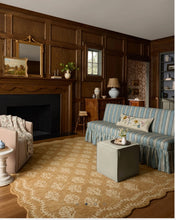 Load image into Gallery viewer, Rifle Paper x Loloi Lisette Wool Hooked Rug/Wheat Ivory