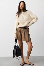 Load image into Gallery viewer, Free People Low Tide Crew Neck Knit Pullover /Marshmallow