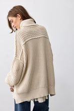 Load image into Gallery viewer, Free People We The Free Worn Thru Turtleneck Sweater/Ivory