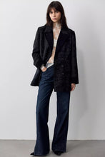 Load image into Gallery viewer, Free People Lilou Jacquard Tuxedo Blazer/ Black