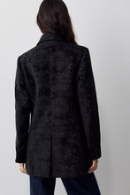 Load image into Gallery viewer, Free People Lilou Jacquard Tuxedo Blazer/ Black
