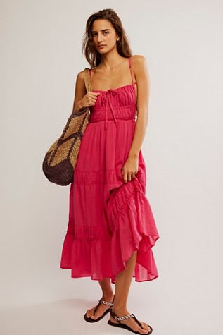 Free People Taking Sides Maxi/Berry Blossom