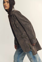 Load image into Gallery viewer, Free People We The Free Aries Officer Jacket/Dark Brown