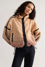 Load image into Gallery viewer, Free People Mountain High Printed Half-Zip Fleece/ Fawn Combo
