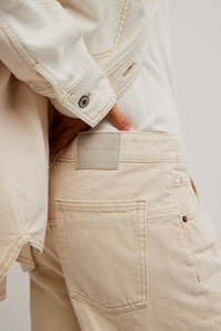 Free People We The Free Deep Trance Dropped Boyfriend Jeans/Casual Khaki