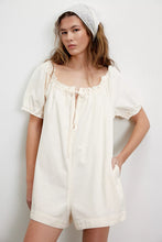 Load image into Gallery viewer, Free People We The Free Daisy Denim Babydoll Romper/Vanilla/