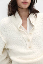 Load image into Gallery viewer, Free People Tucked Henley Pullover /Sugar Swirl Combo