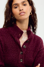 Load image into Gallery viewer, Free People Tucked Henley Pullover/Burgundy Combo