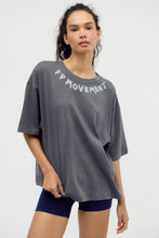 Load image into Gallery viewer, Free People Tackle Bleached Logo Tee /Vintage Black