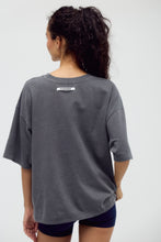 Load image into Gallery viewer, Free People Tackle Bleached Logo Tee /Vintage Black