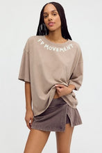 Load image into Gallery viewer, Free People Tackle Bleached Logo Tee/Starlight