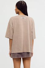 Load image into Gallery viewer, Free People Tackle Bleached Logo Tee/Starlight