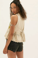 Load image into Gallery viewer, Free People Bali Vine Whispers Top/Oat Combo