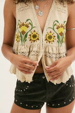 Load image into Gallery viewer, Free People Bali Vine Whispers Top/Oat Combo