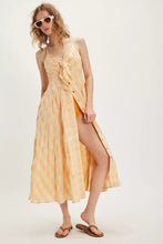 Load image into Gallery viewer, Free People Via Midi Dress/Creamsicle Combo Everly