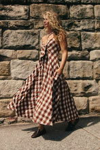Load image into Gallery viewer, Free People Via Midi Dress/Brown Combo Everly