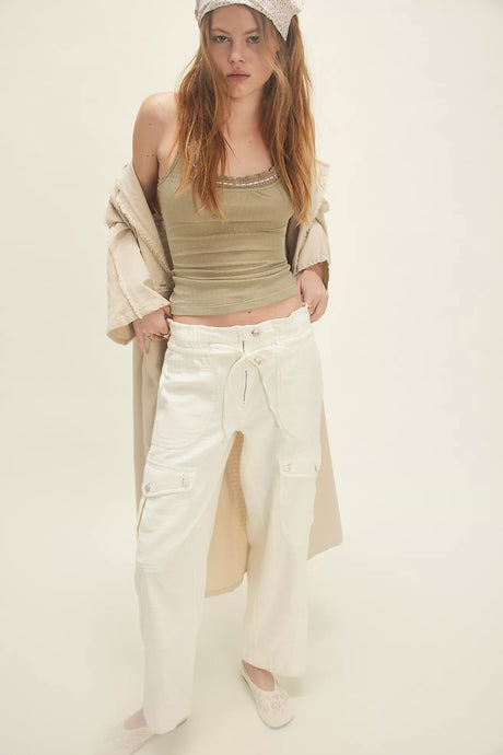 Free People We The Free Park Ave Pants/Ivory