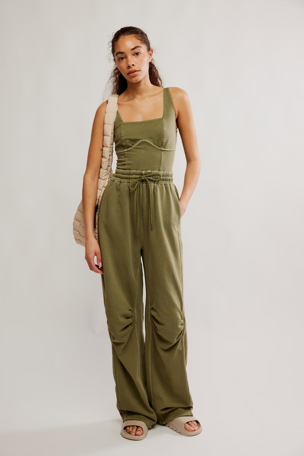 Free People Inbound Onesie/ Seagrass