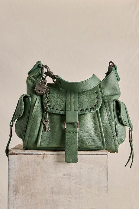 Free People Free People We The Free Baby Leigh Distressed Tote /Sage