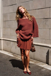Free People Kenzie Sweater Set/Brownstone