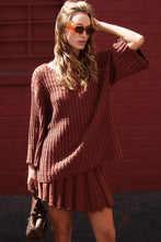 Load image into Gallery viewer, Free People Kenzie Sweater Set/Brownstone