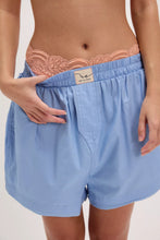 Load image into Gallery viewer, Free People We The Free Day To Day Solid Boxers/Placid Blue