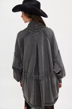 Load image into Gallery viewer, Free People Boothbay Sweatshirt/ washed black
