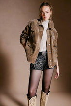 Load image into Gallery viewer, Free People We The Free Night Ranch Vegan Jacket/Antique Bronze