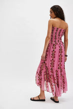 Load image into Gallery viewer, Free People Alejandra Midi Dress/Hot Pink Combo