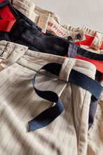Load image into Gallery viewer, Free People Perfect Prep Trouser Shorts/White / Black Pinstripe