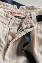 Load image into Gallery viewer, Free People Perfect Prep Trouser Shorts/White / Black Pinstripe