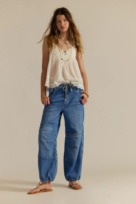 Free People We The Free Logan Cinched Cargo Jeans/Harper